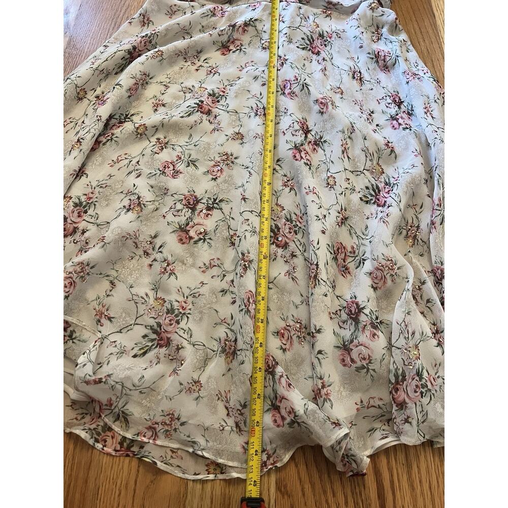Dress barn silk dress size 10 festival romantic cottagecore farmcore romantic - Picture 11 of 13